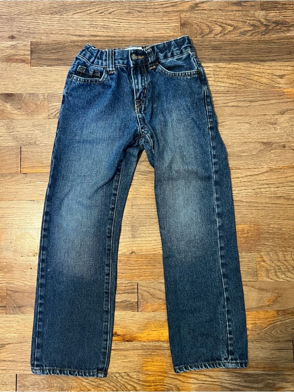 The Children's Place Boys 6 Denim Straight Jeans Dark Blue Kids